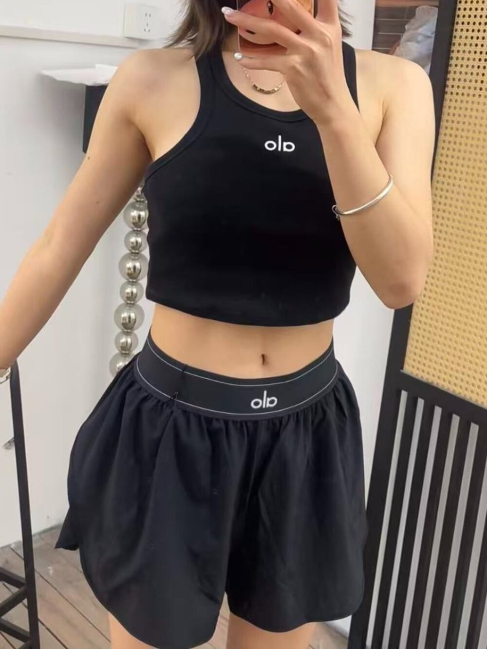 NWT ALO Yoga Match Point Short Black 💥 Lightweight Tennis Shorts - Picture 8 of 8